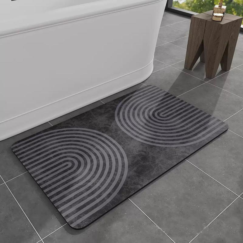Bath Mat Runner Long Bathroom Mat Rug Non Slip Super Absorbent Stain Resistant Quick Dry Thin Bathroom Rug Fit Under Door-Bath Mats for Bathroom Floor Bathtub Vanity-Bathmat