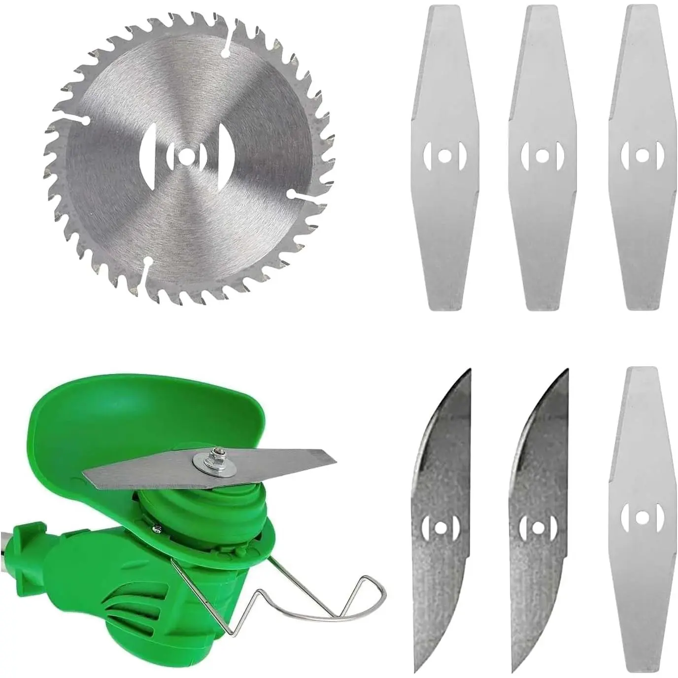 Electric Weed Wacker 7-Pack  Accessories, Cordless Weed Wacker Accessories 6-inch   (1  , 2 S-, 4 Rhombus ) Weed Wacker for Prune Weeds, Bushes