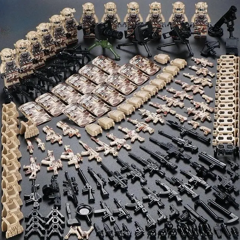 2026 new hot item Military building blocks, special forces, ghost swat, soldier assembly, explosion-proof police building blocks, ghost swat