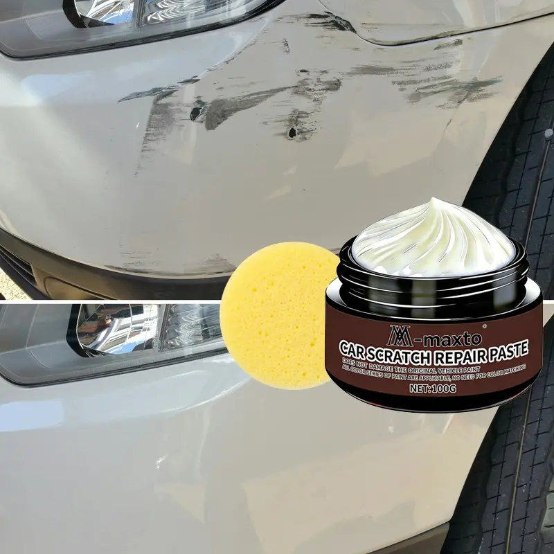 100g Car Scratch Repair Paste, Polish Light Scratches, Eliminate Oxidation and Water Stains, Refinish Auto Paint Surface for Automobile Maintenance