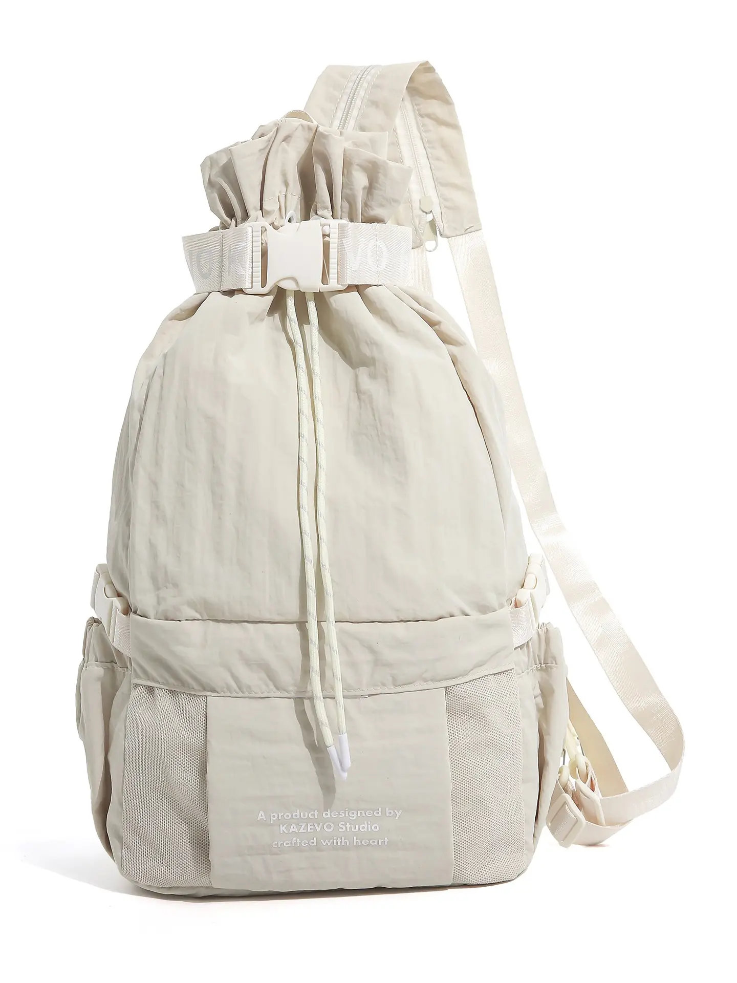 Lightweight Outdoor Drawstring Backpack, Waterproof Fabric, Large Capacity, Adjustable Straps, Unisex Casual Travel Bag