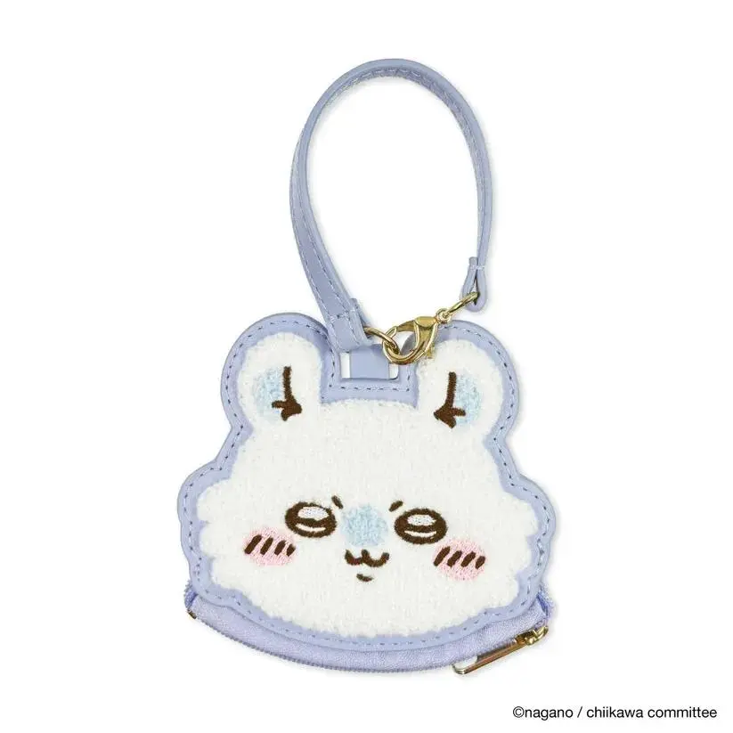 Cute Chiikawa Chenille Coin Purse Set Kawaii Hachiware Usagi Cartoon Animal Head Plush Zipper Pouch For Girls Earphone Storage G