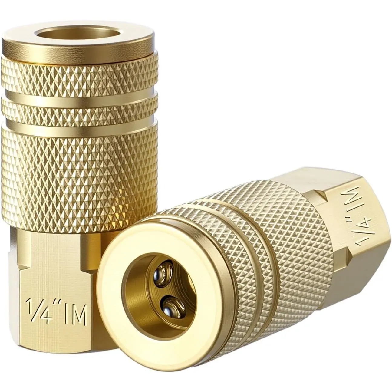 Air Coupler 1/4" Fnpt Air Connect Fitting Brass Air Hose Connectors Quick Connect Compressor Accessories Hose Fitting