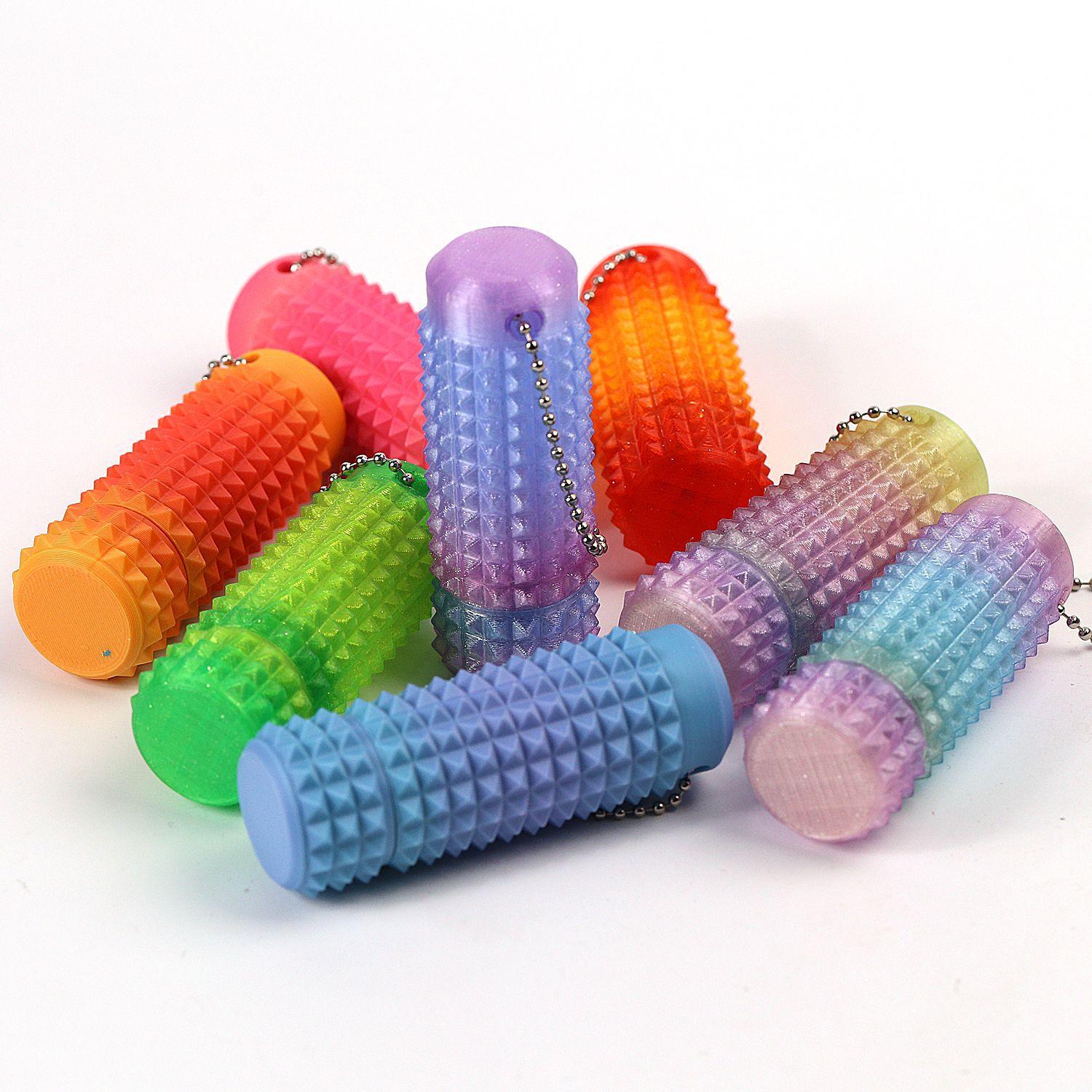 3D printed toy bearing rotation Little Ouchies Pain Fidget portable pain stimulation stress relief