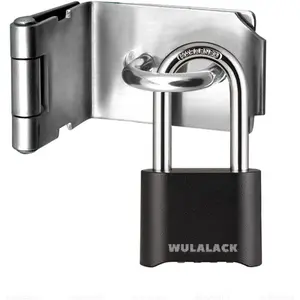 Outdoor Combination Lock, Heavy Duty Weatherproof Pad Locks with Code, Resettable Combination Padlock for Sheds Fence, Gate Hasps, Storage Unit