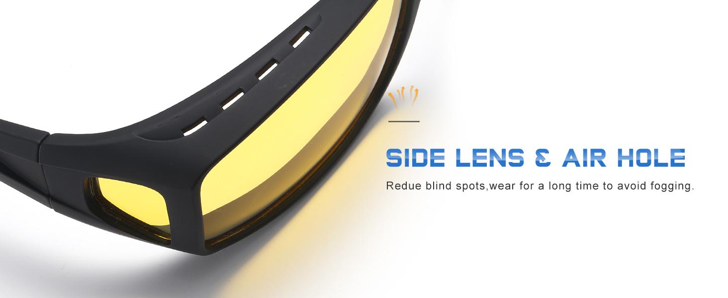 【Holiday Haul】Night Driving Glasses Night Vision Glasses Fit Over Sunglasses for Men Women,HD Yellow Lens, Anti Glare Polarized Nighttime Glasses.