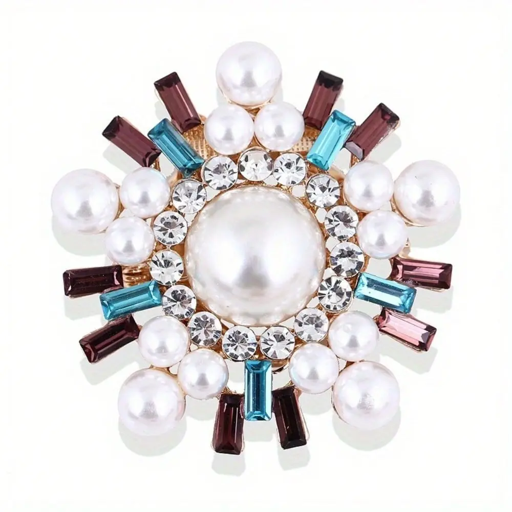 Exquisite Women Men Fashion Exquisite Cross Brooch Pin Classic Shining Boutique Decoration Badges