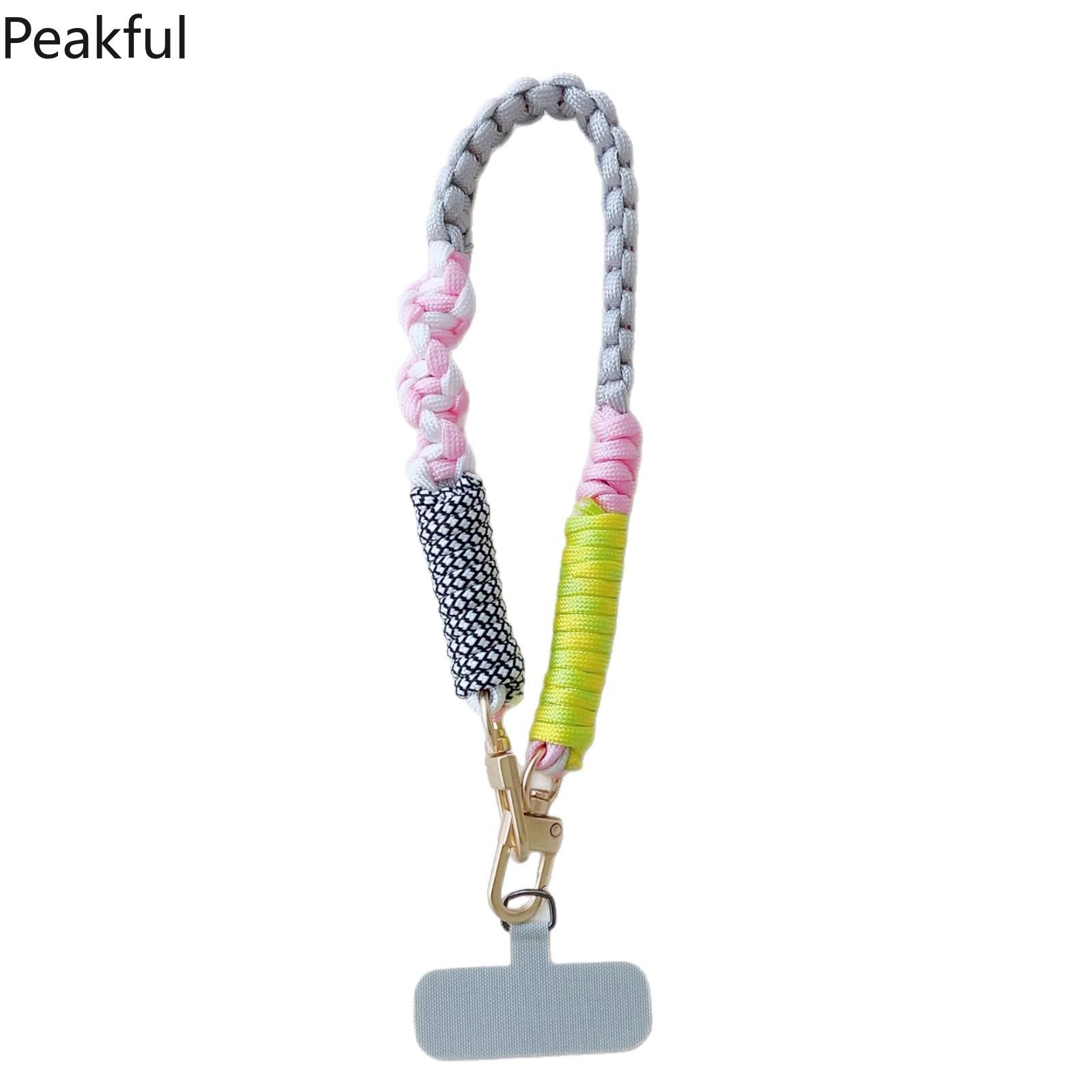 Trendy Twisted Phone Wristband | Viral Colorful Braided Short Lanyard | Anti-Lost Keychain Card Strap | Cute Fashion Accessory for All Phones, Perfect for Casual Wear, Party & Everyday Carry