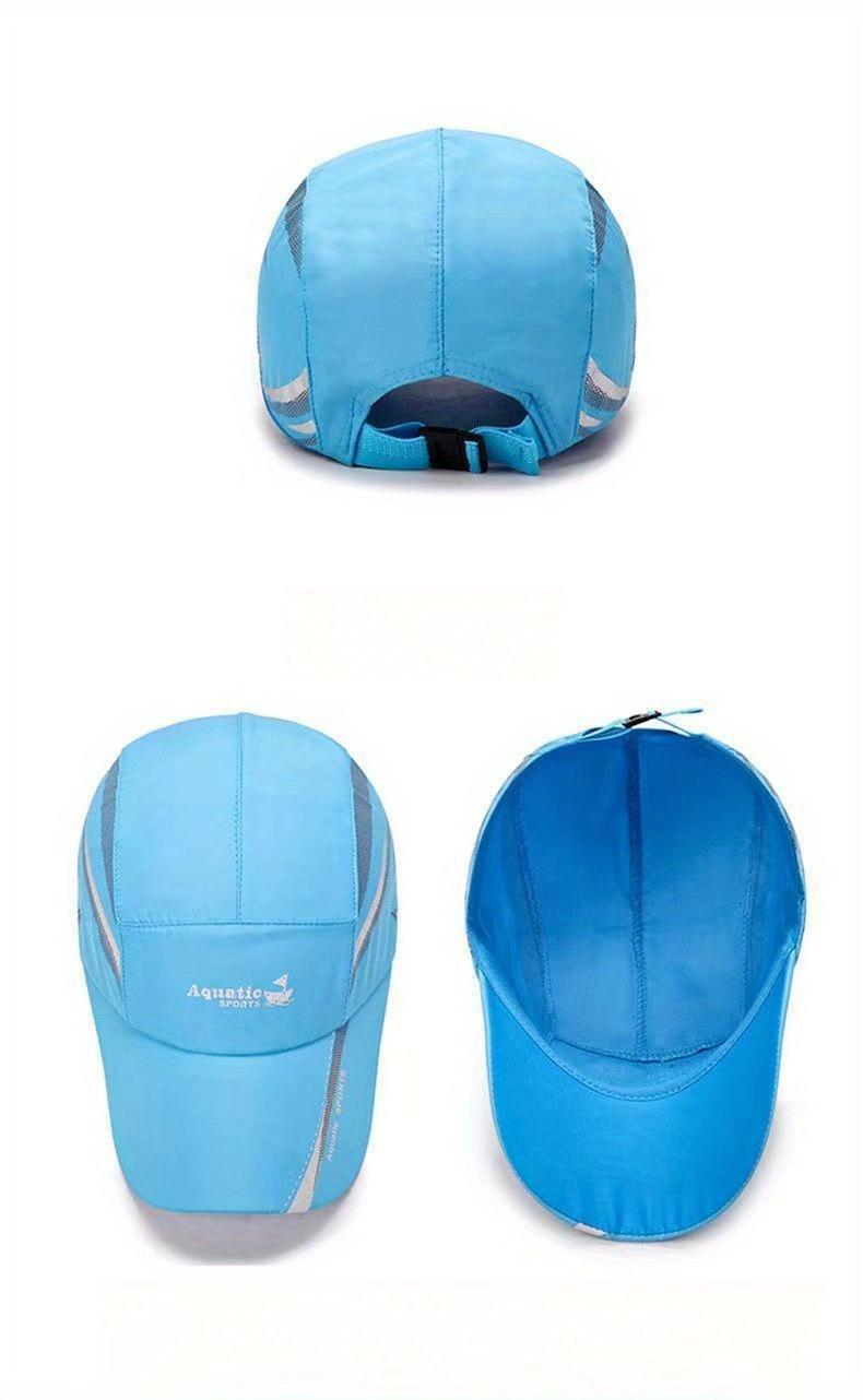 2026 Aquatic SPORTS Quick-Dry Performance Baseball Cap - Multi-color Optional Lightweight with Stylish Sailing Print & Breathable Mesh Back for Outdoor Sports Fishing Hiking & City Walks