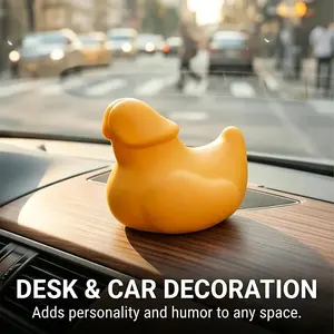 4 PCS Mini Ducks | Funny Car Dashboard Accessories | Prank Toys for 4x4 Enthusiasts | Office Desk Decor | Squeeze & Quack Bath Duck