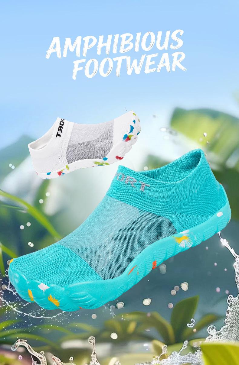 Women's Wide Toe Barefoot Water Shoes| Breathable Mesh Non-Slip Minimalist Design, All-Season Comfort for Outdoor Activities