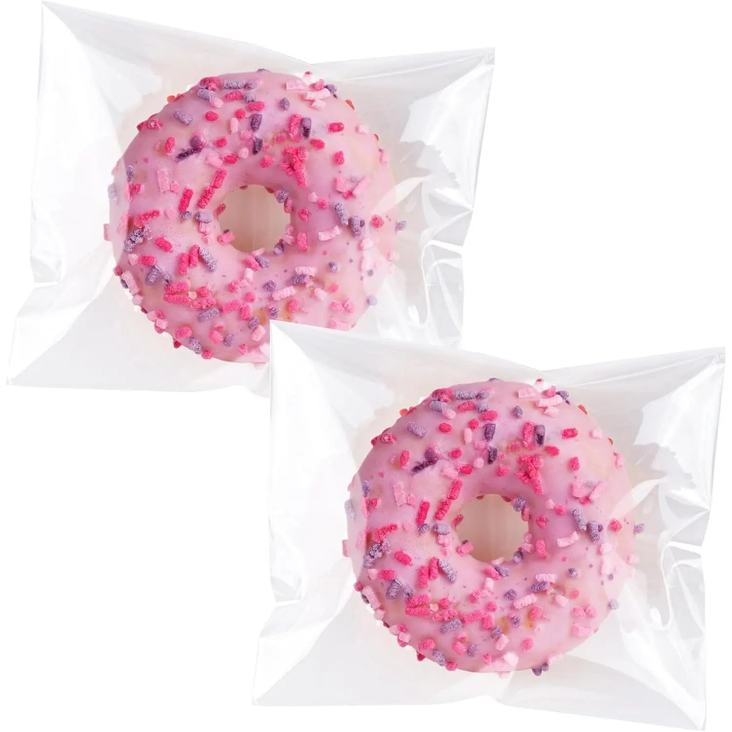 300 Pcs Clear Self Sealing Cellophane Bags, 5x6 Inches Cookie Bags Resealable Cellophane Bag for Packaging Cookies, Candy, Gifts, Favors and Products, 3 Mils Individual Self Adhesive Wrappers