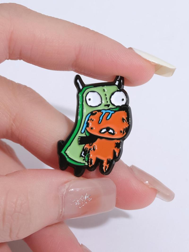Cartoon Monster Design Brooch, Cute Creative Brooch, Fashion Accessories for Women & Men, Creative Gift, Jewelry for Backpacks, Jeans, Scarves, Hats Decoration