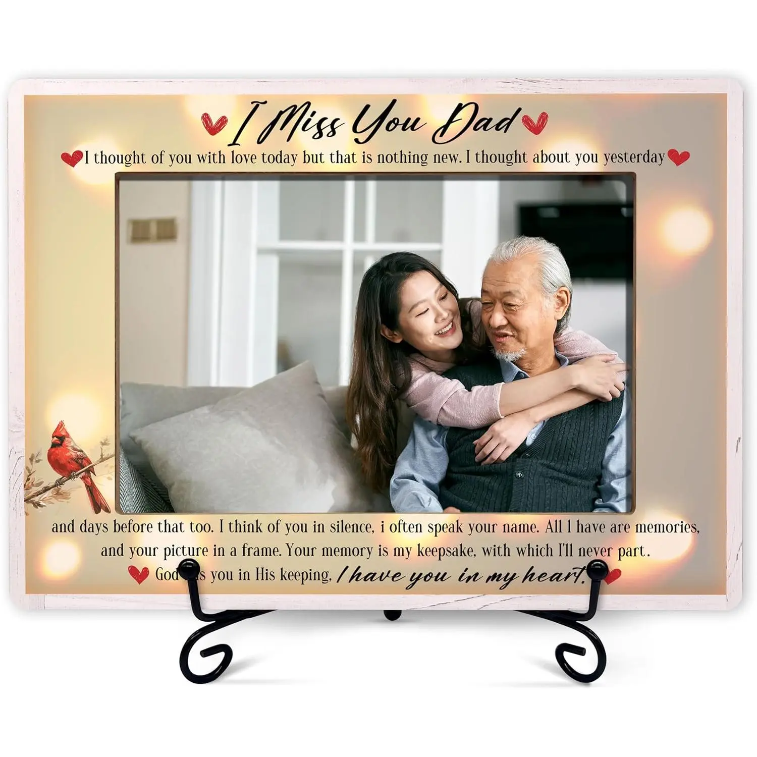 Dad Memorial Picture Frame, Remembrance Gifts For Loss Of Dad, Bereavement Sympathy Gifts, In Memory Of Dad Frame, In Loving Memory Gifts, Sorry For Your Loss Condolence Gifts, Passed  Gifts -20