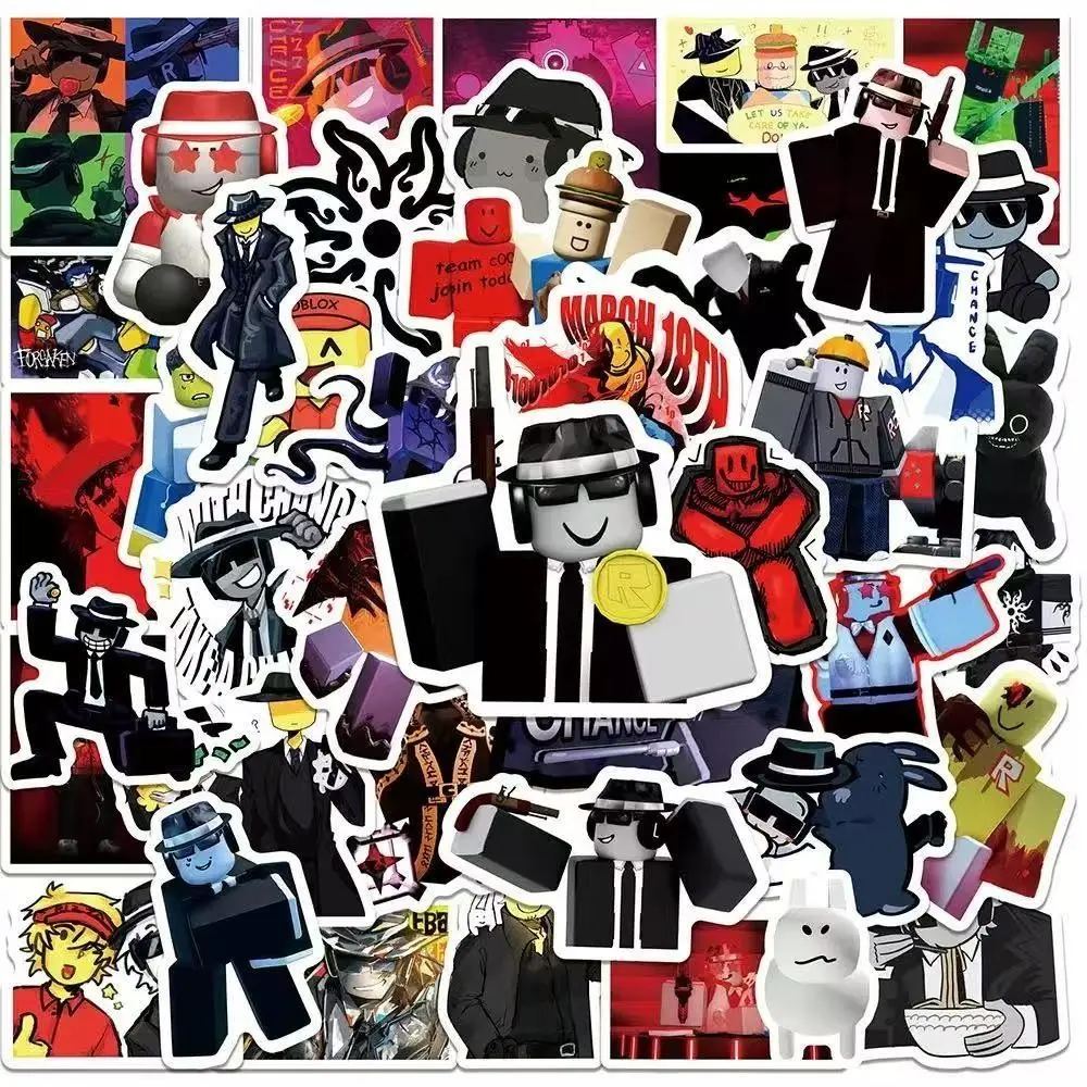 50 Sheets Forsaken Chance Plush Stickers, Water Cup Notebook Planner Stickers, Cute Decorative Stickers for Daily Use, Aesthetic Stickers