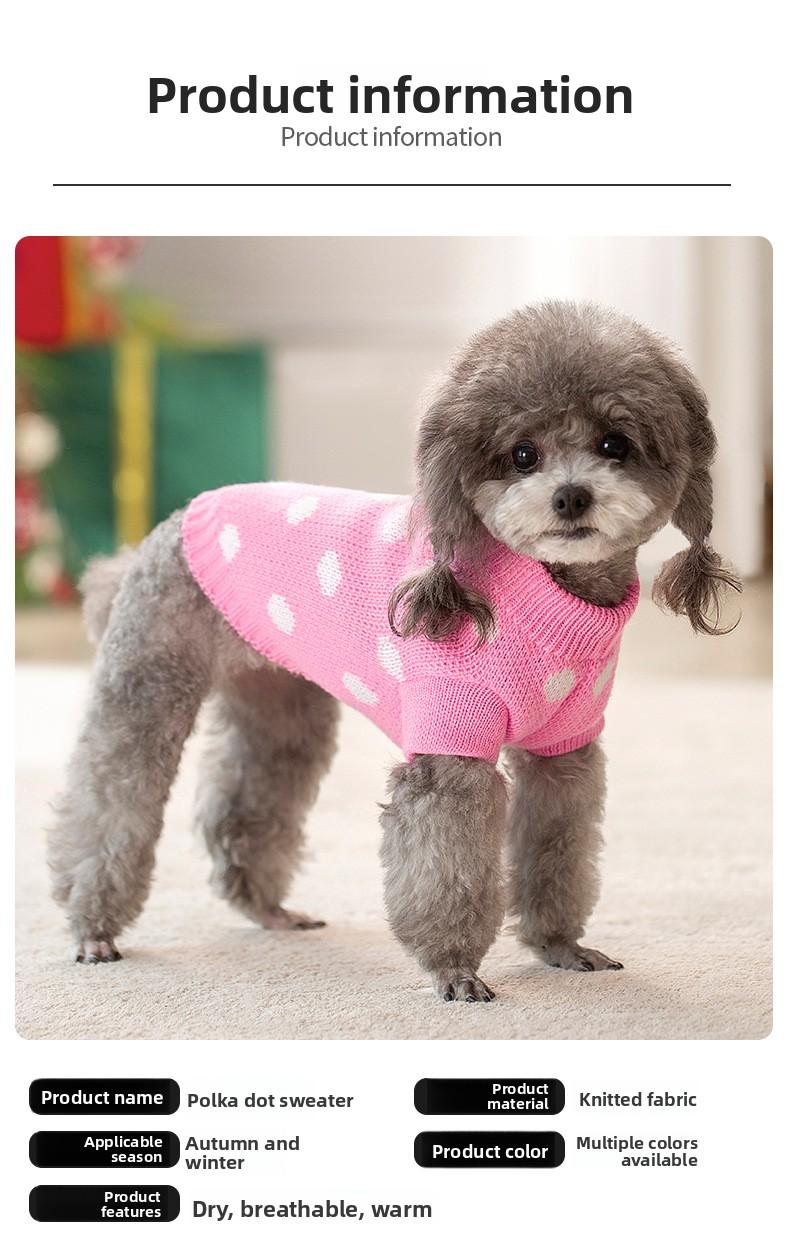 New Pet Knitted Sweater Fall Winter Warm 2-Leg Dog Clothes Multiple Colors Soft Knitwear for Small Medium Dogs Gold Plated Custom Collar shoes