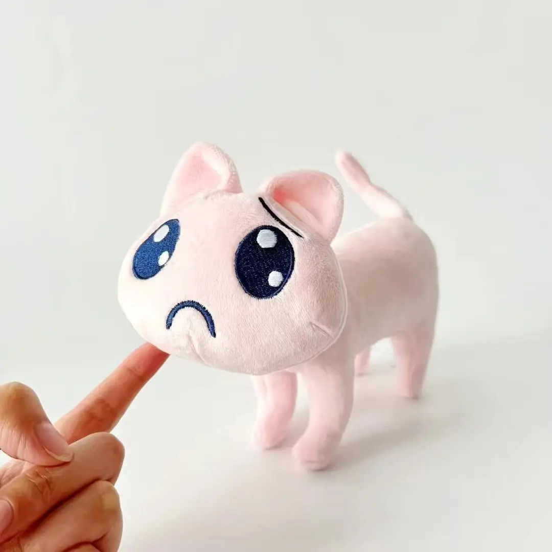15CM Kawaii Soft Game Needy Girl Overdose KAngel Cosplay A P Pink Cat Stuffed Animal Pillow Accompany Sleep Gifts Toy For Kids