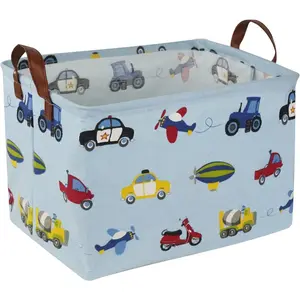 Rectangle Storage Basket, Storage Bins with Handles, Books Box, Gift Baskets(Car)
