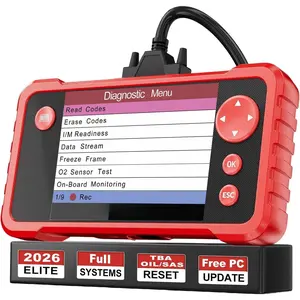 CRP123 V2.0 Plus [2026  Model]  System Scan Tool with 3 Reset Oil Service/Throttle Relearn/SAS Reset,OBD2 Scanner Diagnostic Tool,Lifetime Free Update
