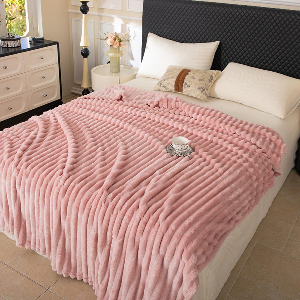 Solid Color Electric Blanket, Soft Comfortable Throw Blanket, Lightweight Warm Napping Blanket for Home Office Travel Camping, Multifunctional Blanket