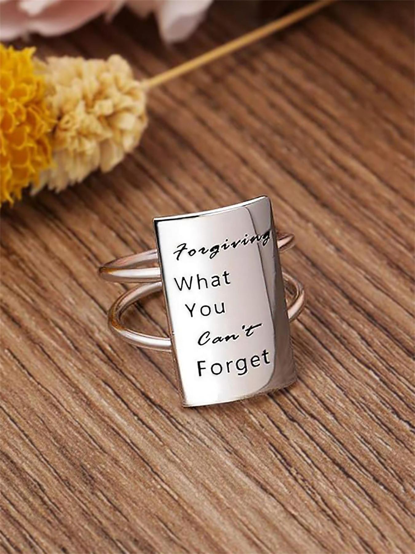 925 Sterling Silver Vintage Commemorative Ring,,Fashion Ring for Party, Daily Clothing Decor, Trendy All-match & Exquisite Jewelry for Birthday Gift Wedding