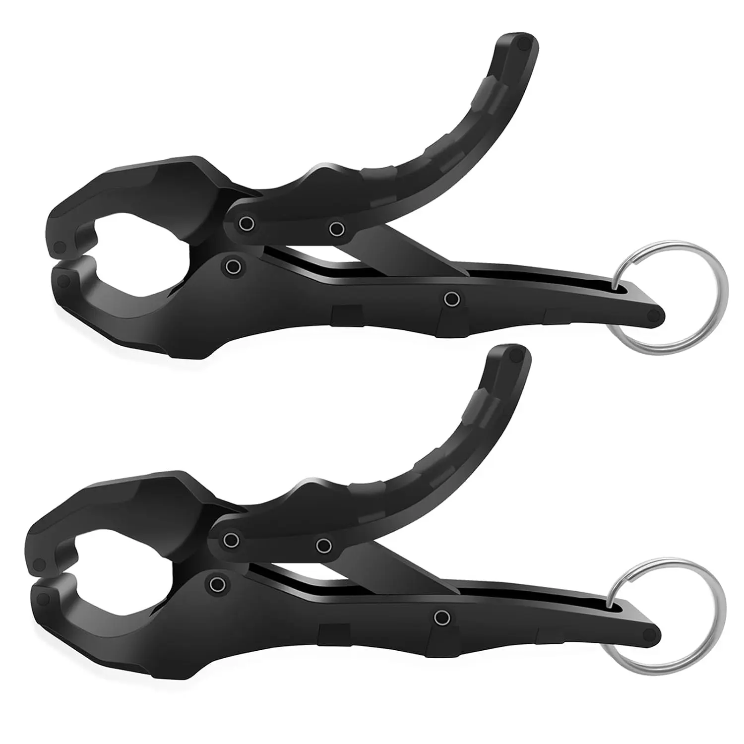 4.5'' Fish Lip Gripper, Digital Scale Hook Non-Puncture  Clamp - Fish Grabber for Fishing Cull Tag Tournament Bass Fishing Culling System Accessories (Pack of 2)