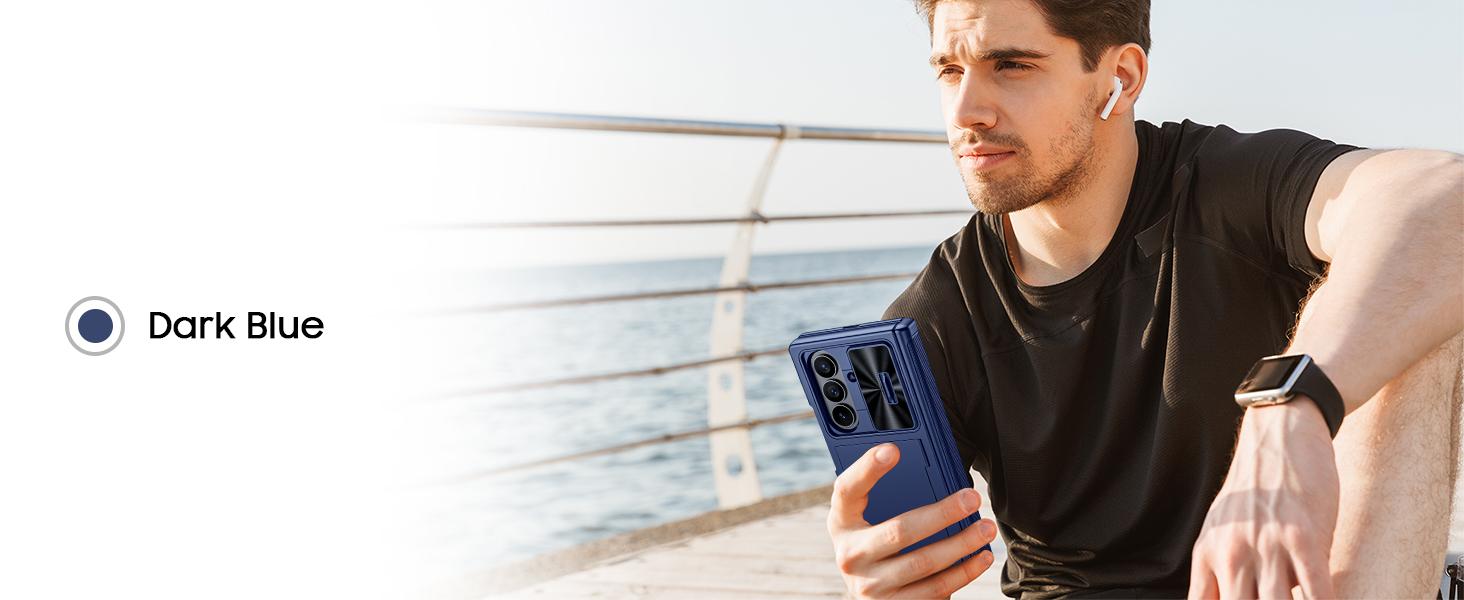 for Samsung Galaxy Z Fold 7 Case RFID Wallet with Cards Holder [Hinge Cover] [Camera Cover] Shockproof Silicone Protective Phone Case for Z Fold 7 2025-Black