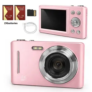 Portable Digital Camera with Dual Batteries, 16x Digital Zoom, Anti-Shake, 2.8-Inch Screen, Ideal for Family and Travel