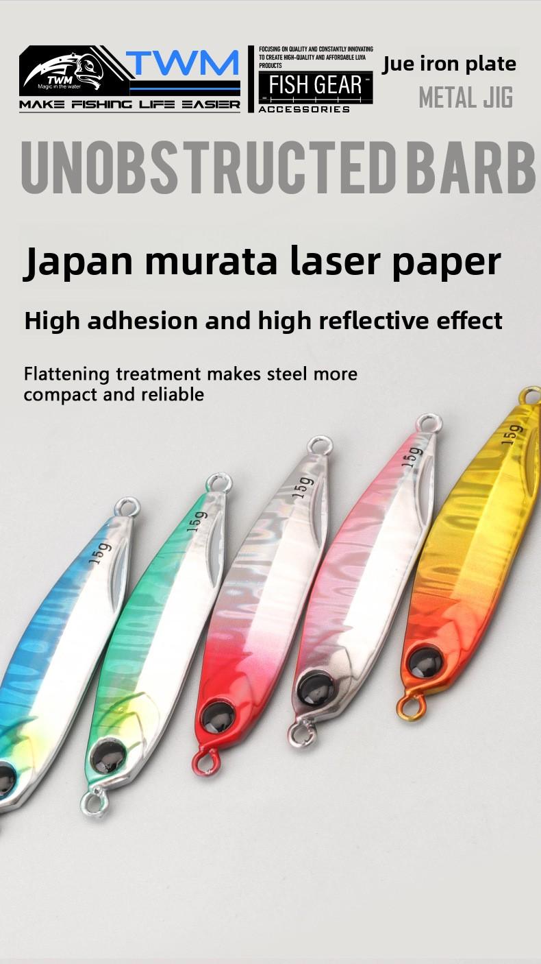 TWM Floating Lure for Fishing 10pcs Metal Jig Lure for Freshwater Saltwater Casting & Trolling Fishing Bait with Sharp Hooks