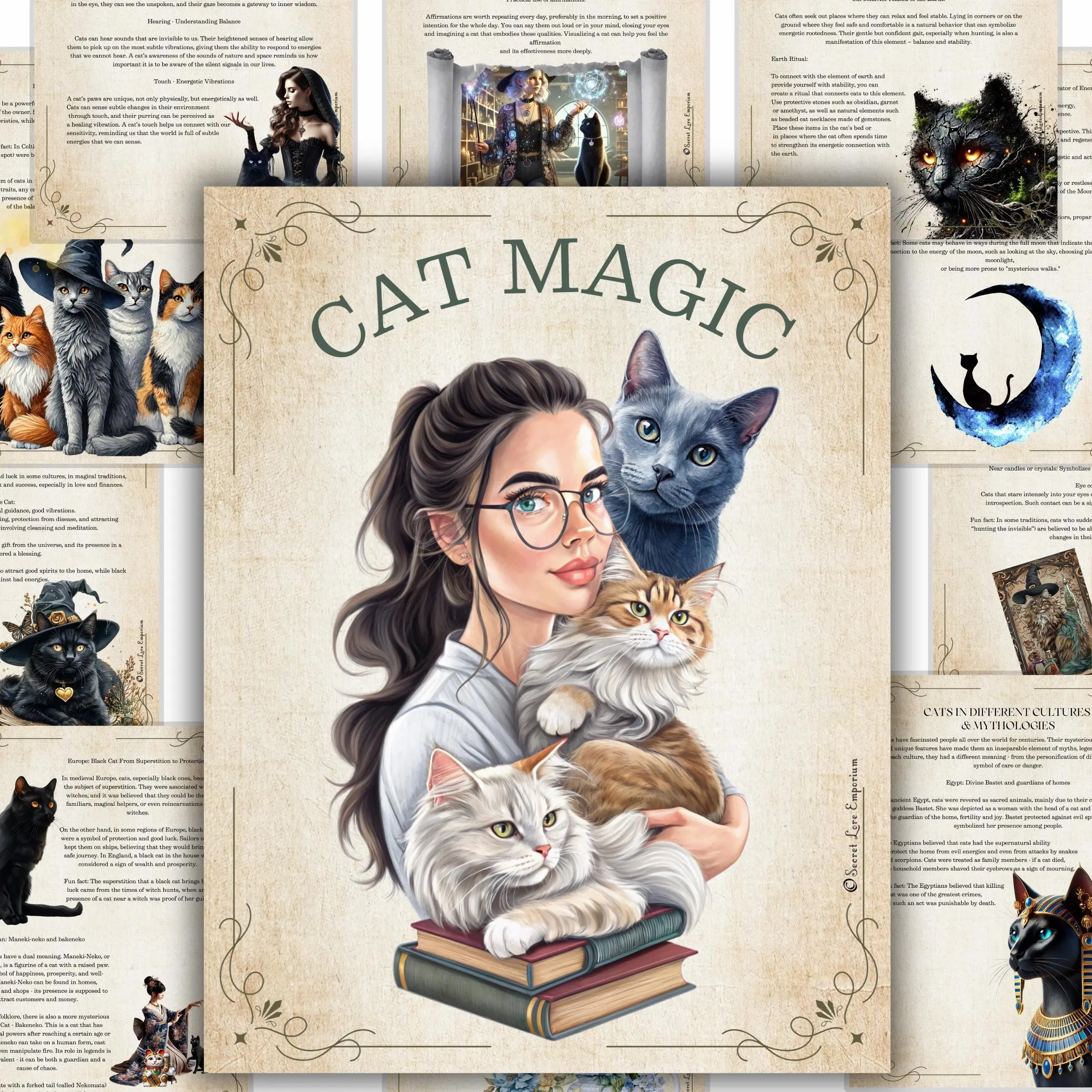 Cat Energy Theme Coil Notebook, Warm Healing Series Notebooks, Perfect for Journaling and Sketches, Ideal Gift for Cat Lovers
