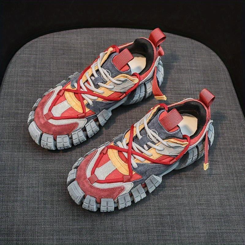 (New)Shoes for Men New Fashion Trend All The Fashion Brand Europe Station Color Daddy Shoes, Vintage to Do Old Sports Shoes, Anti-slip Wear-resistant Breathable Sports Shoes, Increase Men's Casual Shoes