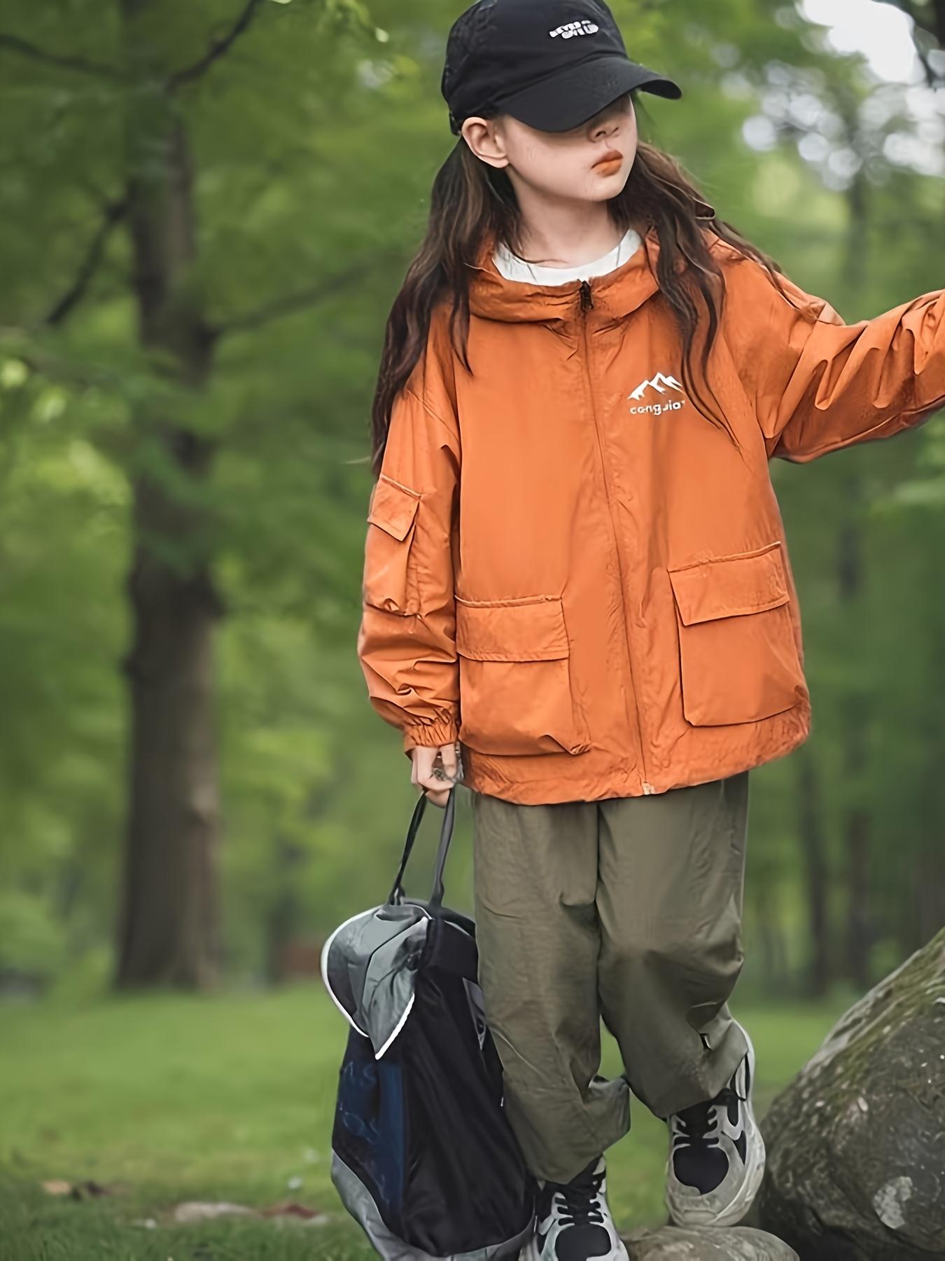 NewNew Autumn Jacket for Girls, Children's Three-Proof Windbreaker Jacket, Outdoor Windproof Autumn/Winter Jacket for Boys and Girls, Toddlers, and Children