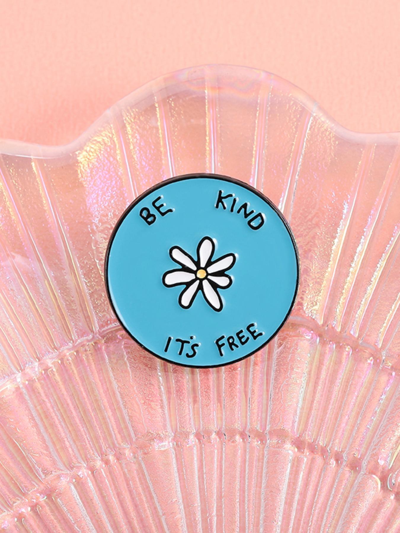 Daisy Flower Design Brooch, Cute Round Enamel Pin, Fashion Accessories for Women & Men, Trendy All-match & Exquisite Brooch for Birthday Gift, Floral Pins, Lapel Pin