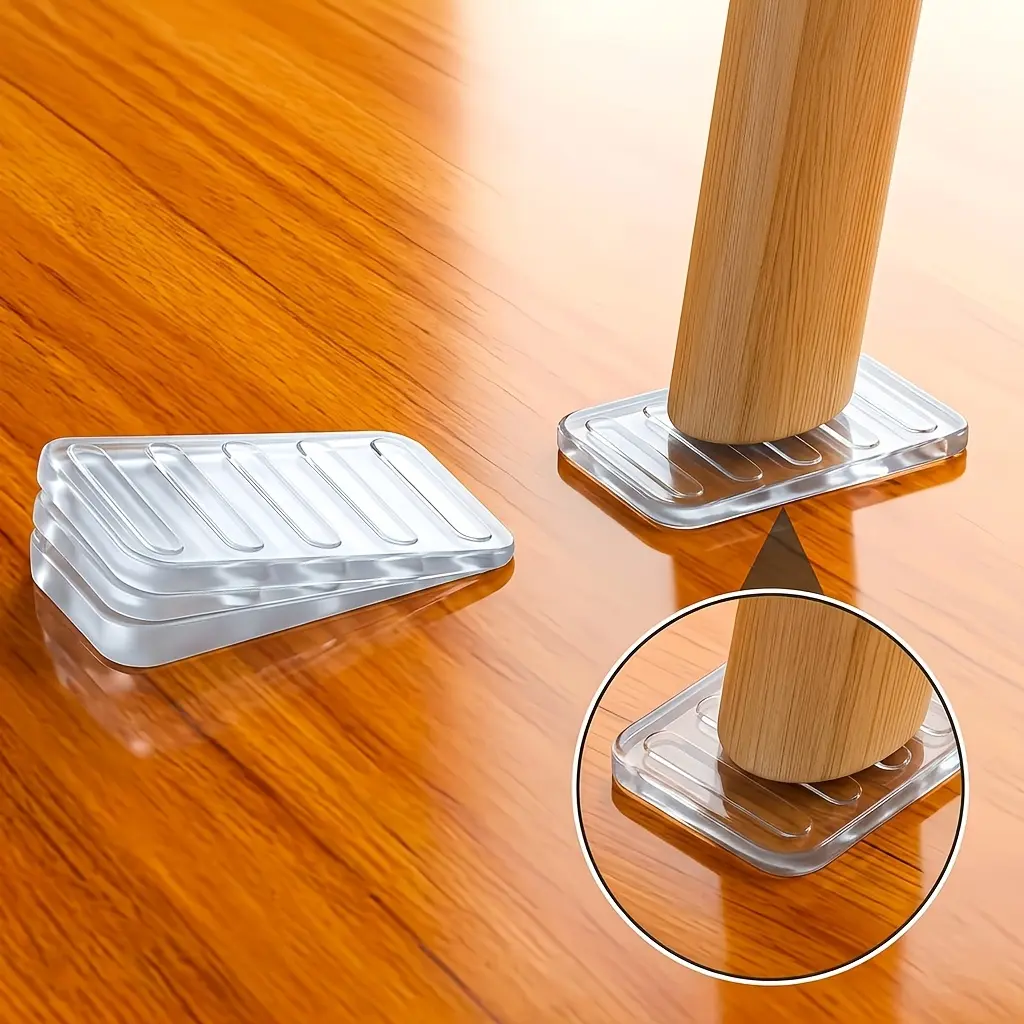 Adjustable Table Levelers Suitable for Uneven Floors - Anti-Slip Furniture Leveling Pads with Sturdy Leg Stabilizers, No Assembly Required for Tables, Chairs, Cabinets, Sofas,, Floors