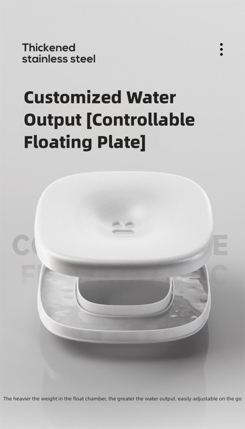 New floating water bowl for pets, keeps mouths dry, and is a water feeder for dogs and cats. New floating water bowl for pets, keeps mouths dry, and is a water feeder for dogs and cats.