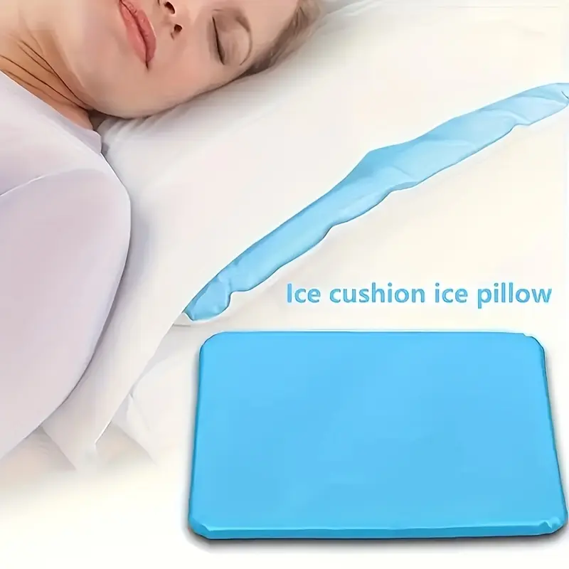 Summer Water-Filled Cooling Ice Pad and Pillow, Reusable, No Electricity Required, Breathable, Seat Cushion, and Back Cushion, Universal Cooling Aid for Office, Home, Car, Bed Use for Summer Heat