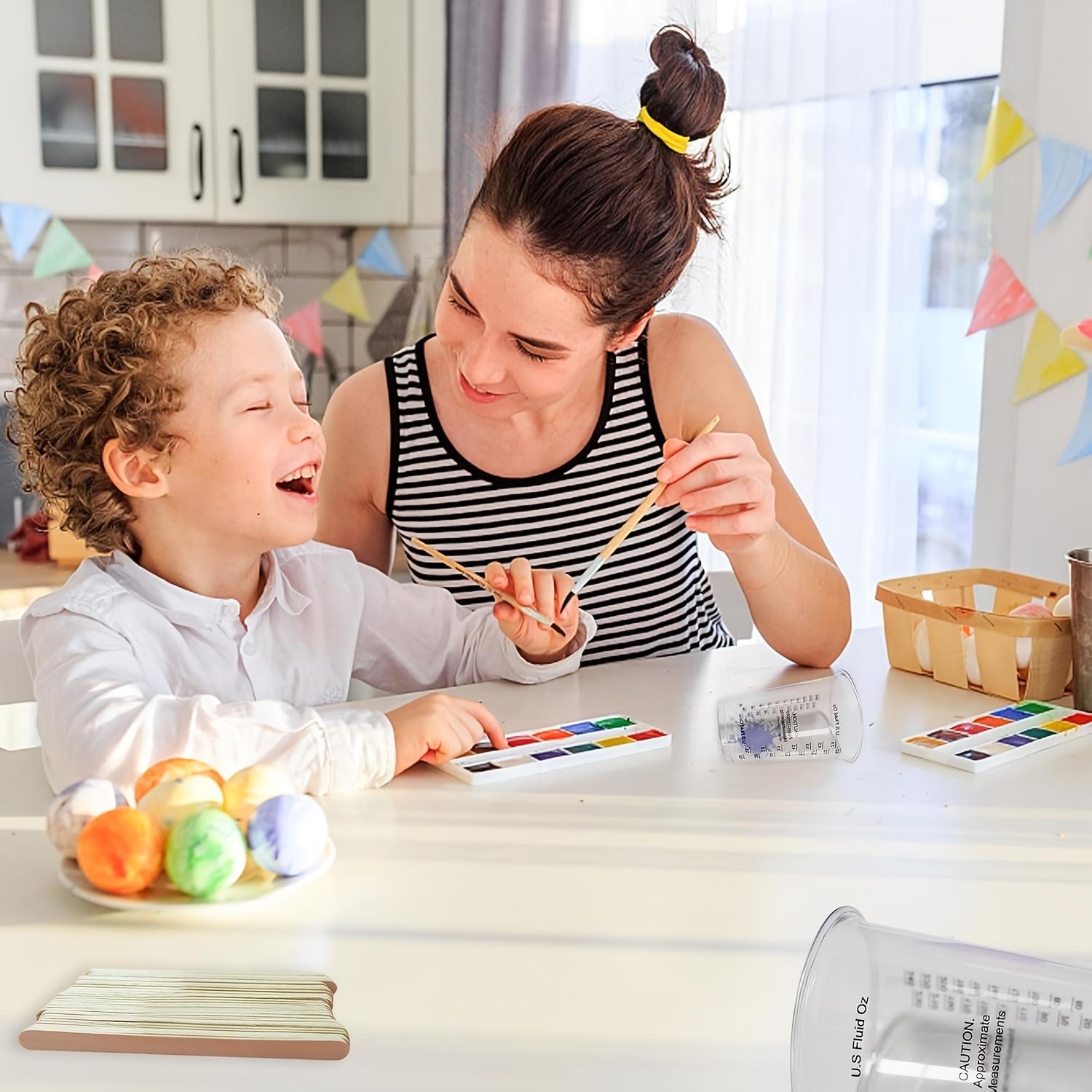 10/20/50pcs Paint Mixing Cups • 240ml(8oz) Disposable Plastic Measuring Cups • With Paint Stir Sticks • Perfect for Mixing and Measuring Paint, Resin, Epoxy • Precision Crafting Made Easy!