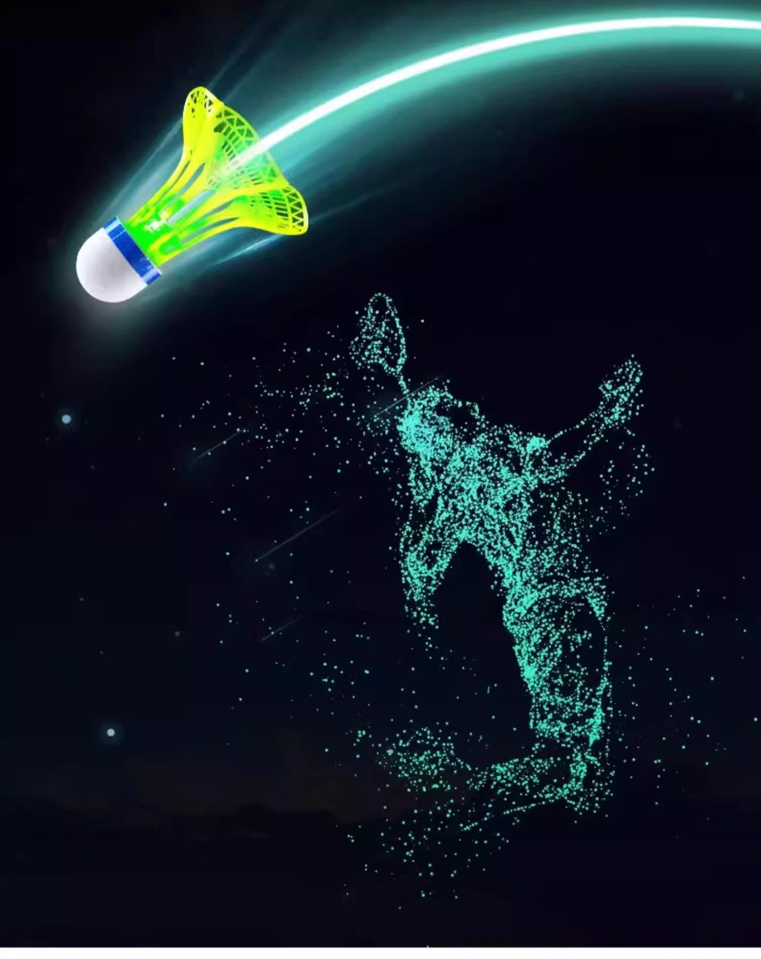 Badminton windproof training ball can't be broken, luminous high elasticity, windproof glow