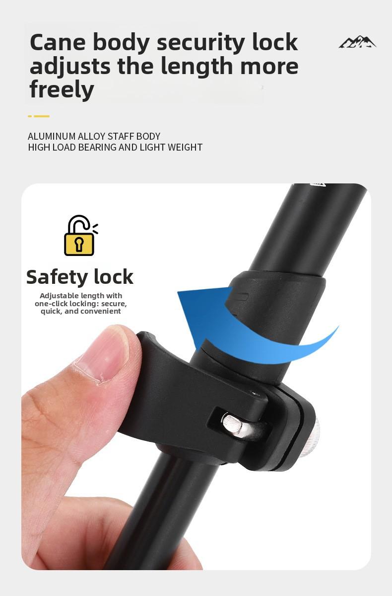 Abuda Outdoor Hiking Poles, Ultra-Light External Lock, 7075 Material, Trekking Poles, Walking Sticks, Walking Poles