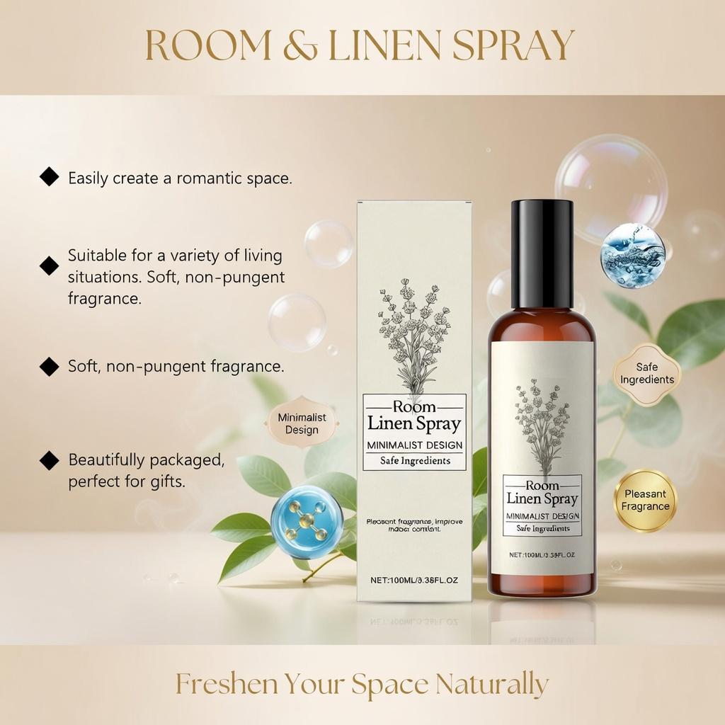 Long Lasting Lavender Room Spray - Aromatherapy Air Freshener & Odor Eliminator Deodorizer for Home