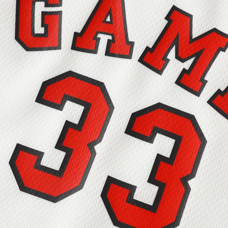 6-piece children's basketball suit, boys' and girls' jerseys, ball pants suit, digital letter printed summer lightweight basketball vest and shorts.