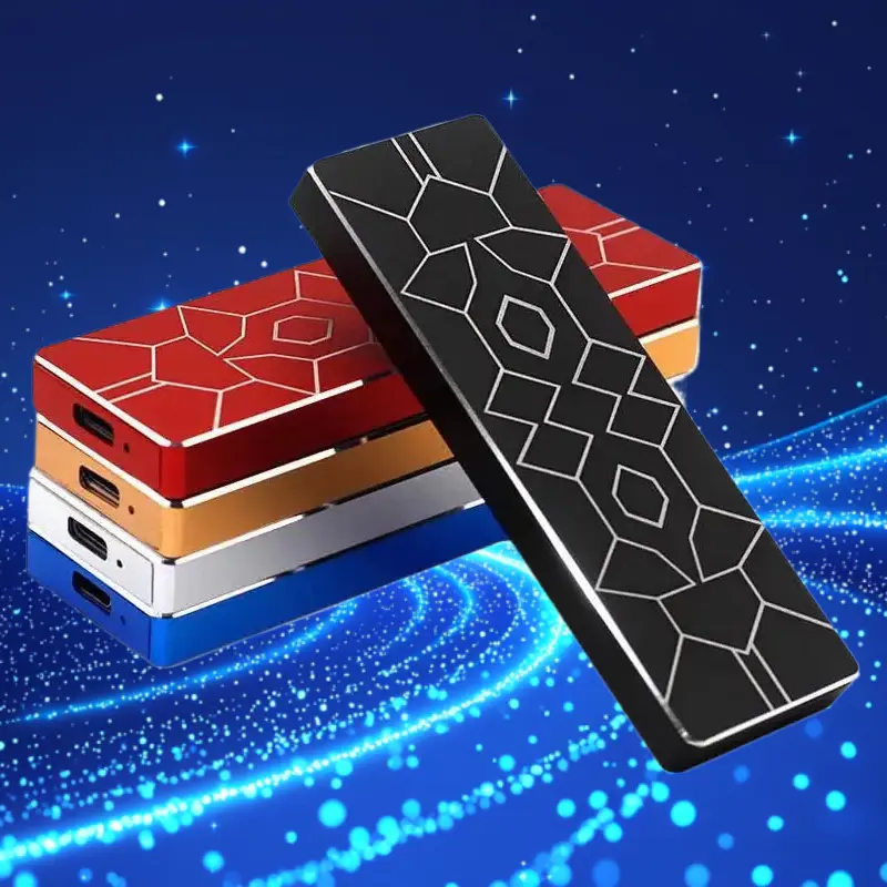 Ice Texture Mini Portable External SSD 2TB 4TB Large Capacity Compact Digital Storage Drive