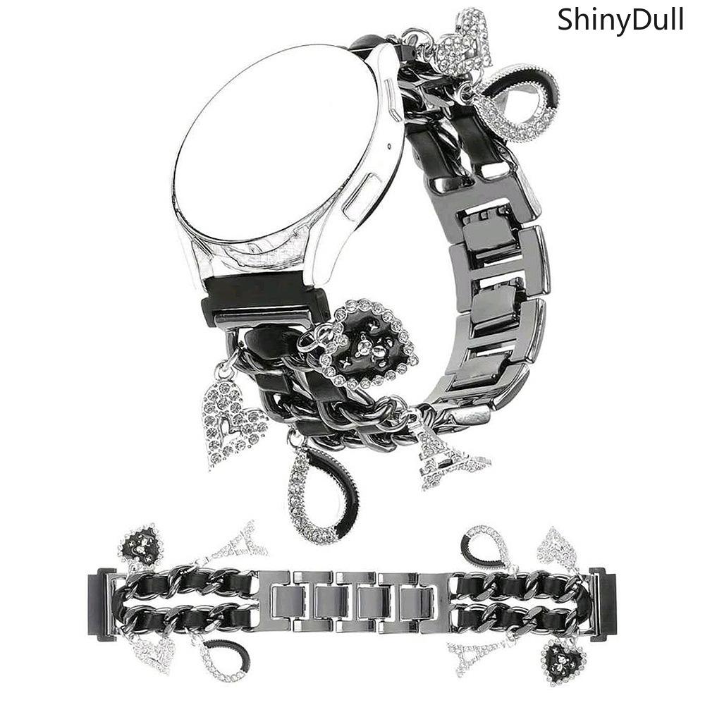 Adjustable Cuban Chain Strap – 20mm Smartwatch Band Compatible with Samsung Galaxy Watch 6 & 7, Stylish & Durable