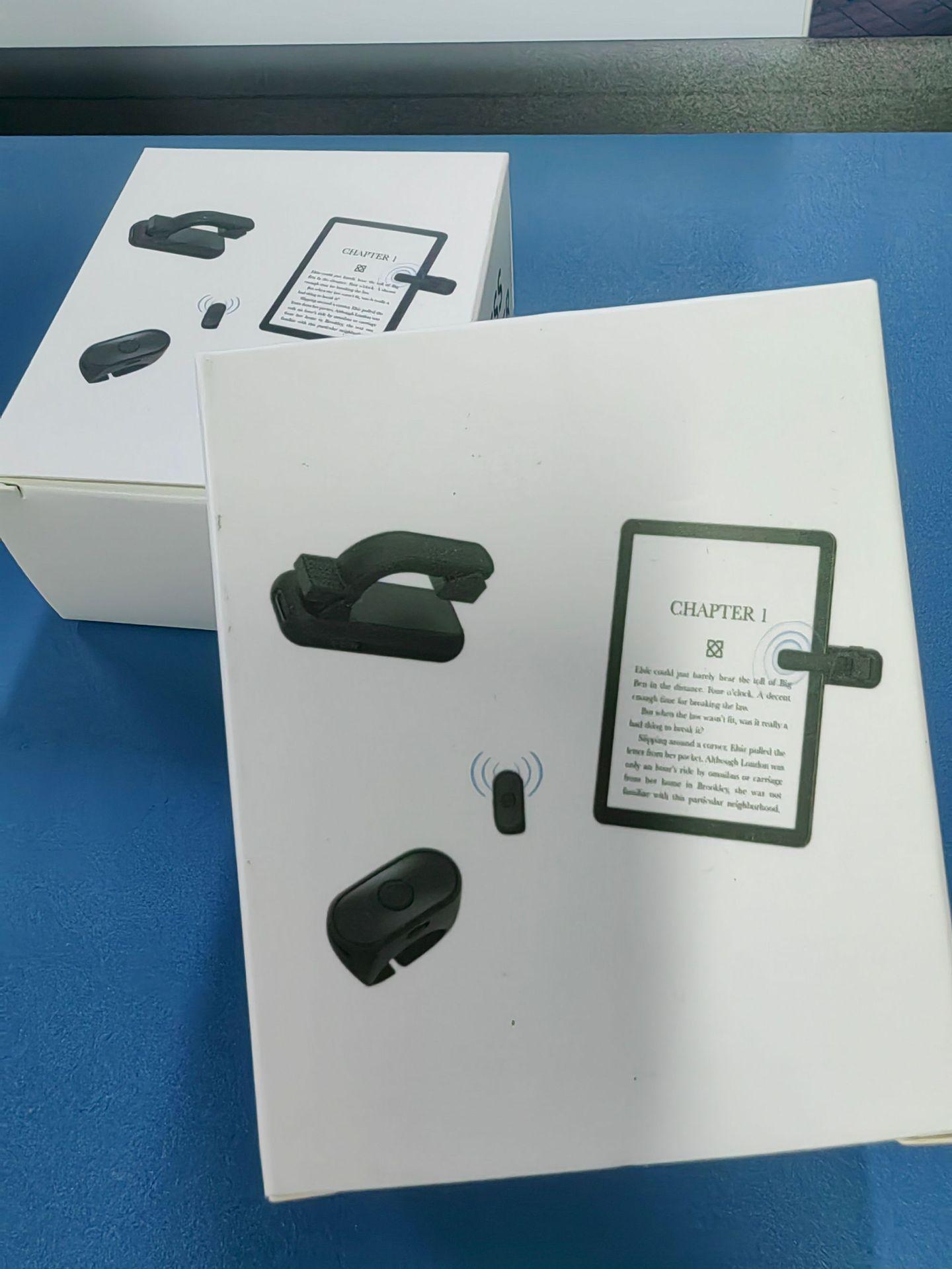 Versatile Wireless Page Turner & Camera Remote for Kindle, iPhone, iPad & Android Tablets with Rechargeable Lithium Battery & USB Charging