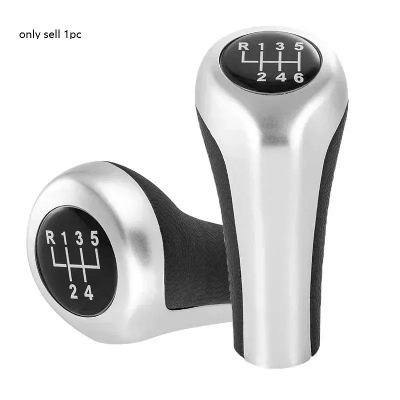 For BMW 1 3 5 6 Series E46 E53 E60 E61 E63 E65 E81 E82 E83 E87 E90 E91 E92 X1 X3 X5 Matt Chromed Gear Shift Knob 5 / 6 Speed Car Accessories
