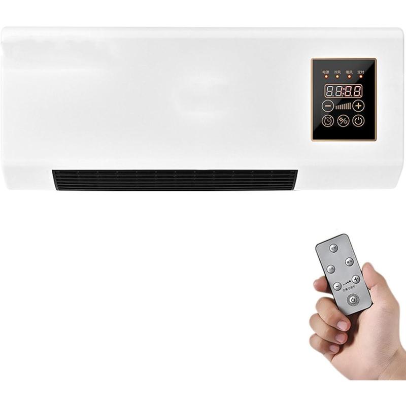 2 in 1 Air Conditioner 1800W Cool Warm Dual Use Wall Mounted Portable Air Conditioning with Remote Control for Bedroom