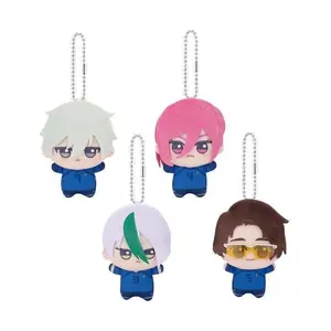 New Anime Blue Lock Hiori You Isagi Yoichi Cosplay Plush Doll Fluffy Maumet Pendant Puppet Keychain Keyring Charm Custom Gifts