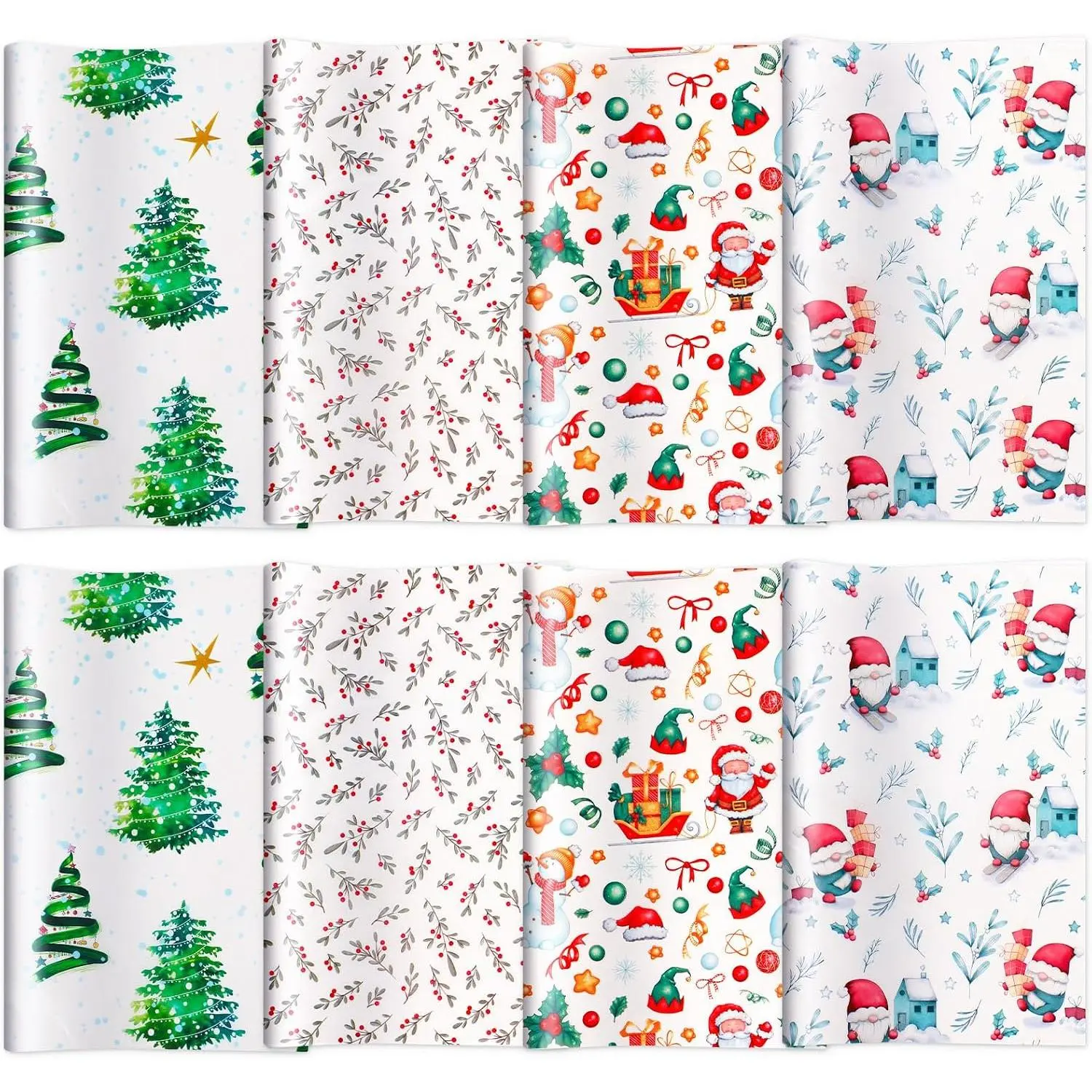 100 Sheets Christmas Tissue Paper, 20×14 Inch Holly Berry Watercolor | Art  Wrapping Paper, for  Wrapping DIY Crafts, Winter Christmas Party  Decoration