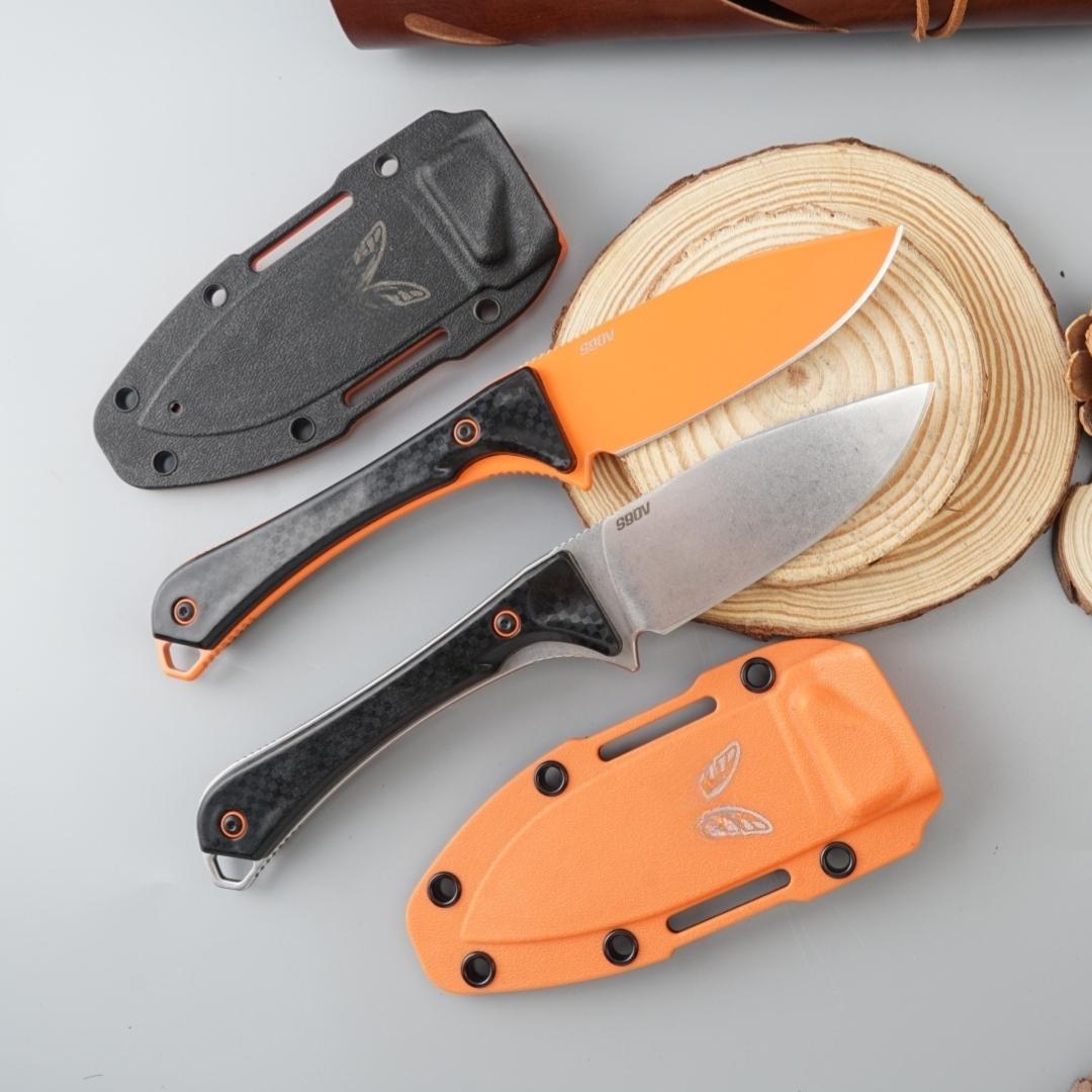 Bm15201 Outdoor Straight Knife, High Hardness Wilderness  Edc Tool, Includes Sheath, Camping Gear, Fruit Knife, Men's Gift folding damascus steel mens holiday olbers ab Portable Multi-Purpose Pocket with Slingshot Attachment