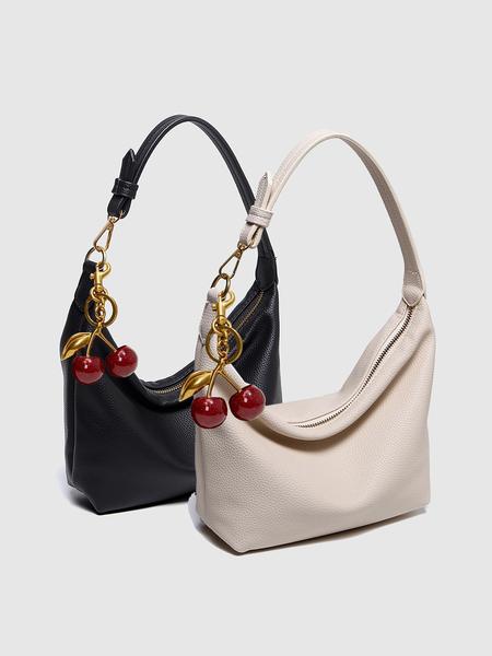 Women's Solid Color Shoulder Bag, Fashionable Large Capacity Crossbody Bag for Daily Used, Casual Trendy Versatile High-quality Daily Commuting Bag, Elegant Commuter Bag